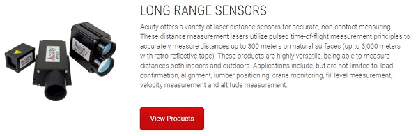 Acuity Long Range Laser Sensors