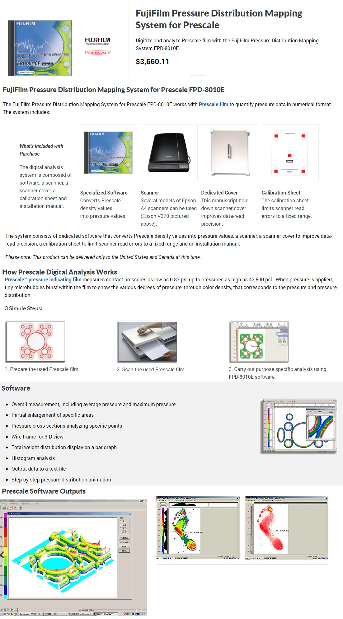 Tekscan Prescale Digital Analysis Pricing